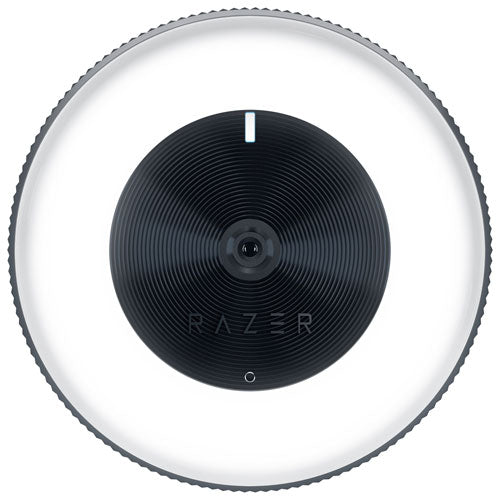 Razer Kiyo Streaming Webcam : Full HD 1080p 30 fps / 720p 60 fps - Anneau lumineux avec luminosité réglable - Microphone intégré - Autofocus - Fonctionne avec Zoom/Teams/Skype pour conférence et appel vidéo