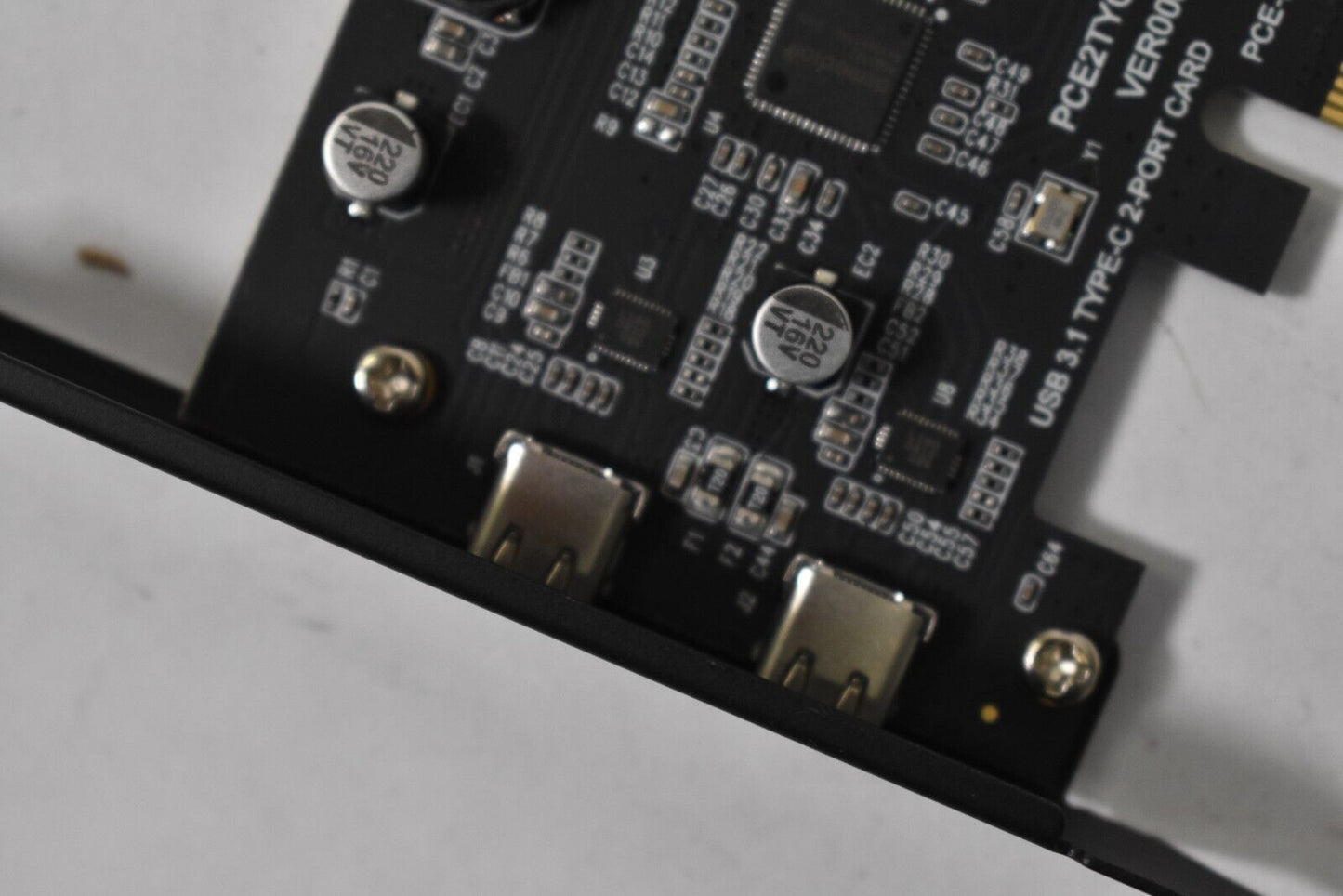 Carte d'extension TroPro PCI-Express 2 ports Type C Asmedia Chipset 4X vers USB 3.1