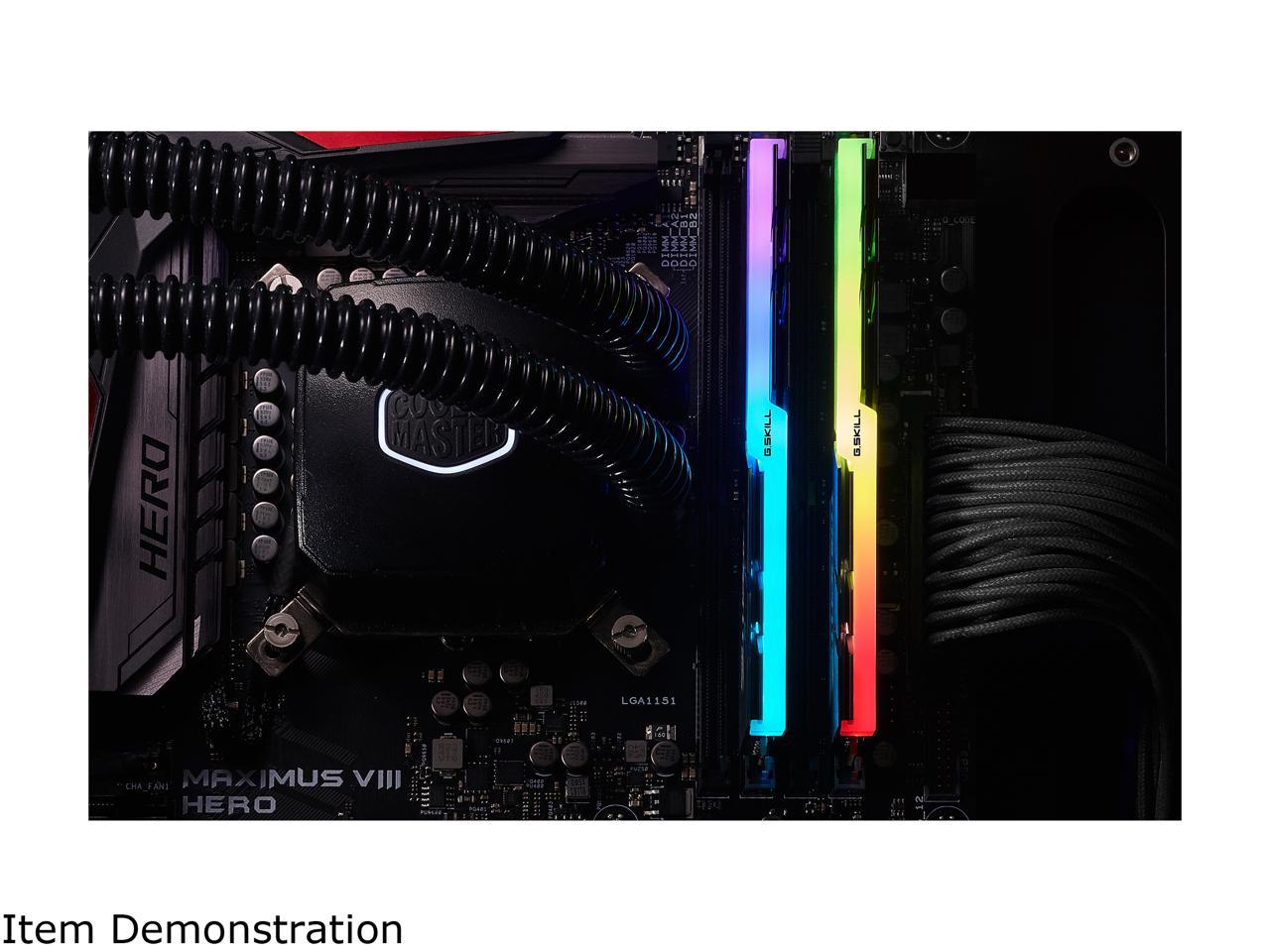 G.SKILL TridentZ RGB Series 64 Go (2 x 32 Go) 288 broches PC RAM DDR4 3600 (PC4 28800) Mémoire de bureau Modèle F4-3600C18D-64GTZR
