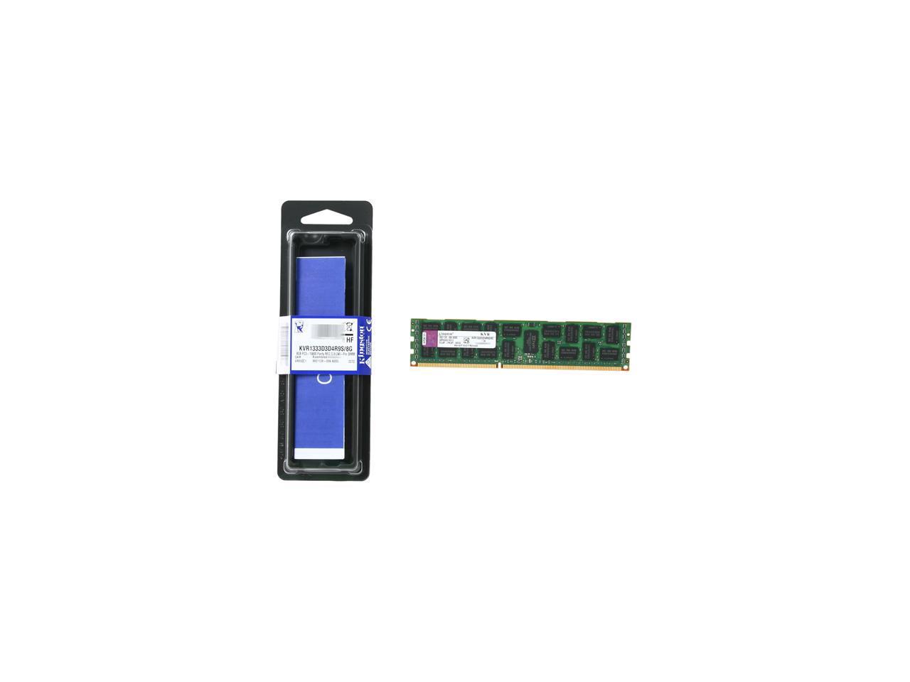 Kingston 8 Go 240 broches DDR3 SDRAM ECC enregistrée DDR3 1333 Mémoire serveur Modèle KVR1333D3D4R9S/8G