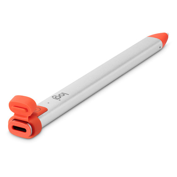 Logitech Crayon numérique pour iPad Pro 12,9" (5e, 6e génération), iPad Pro 11" (2e, 3e, 4e génération), iPad (7e, 8e, 9e et 10e génération), iPad Air (3e, 4e, 5e génération), iOS 12.2 et supérieur – Orange