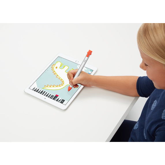Logitech Crayon numérique pour iPad Pro 12,9" (5e, 6e génération), iPad Pro 11" (2e, 3e, 4e génération), iPad (7e, 8e, 9e et 10e génération), iPad Air (3e, 4e, 5e génération), iOS 12.2 et supérieur – Orange