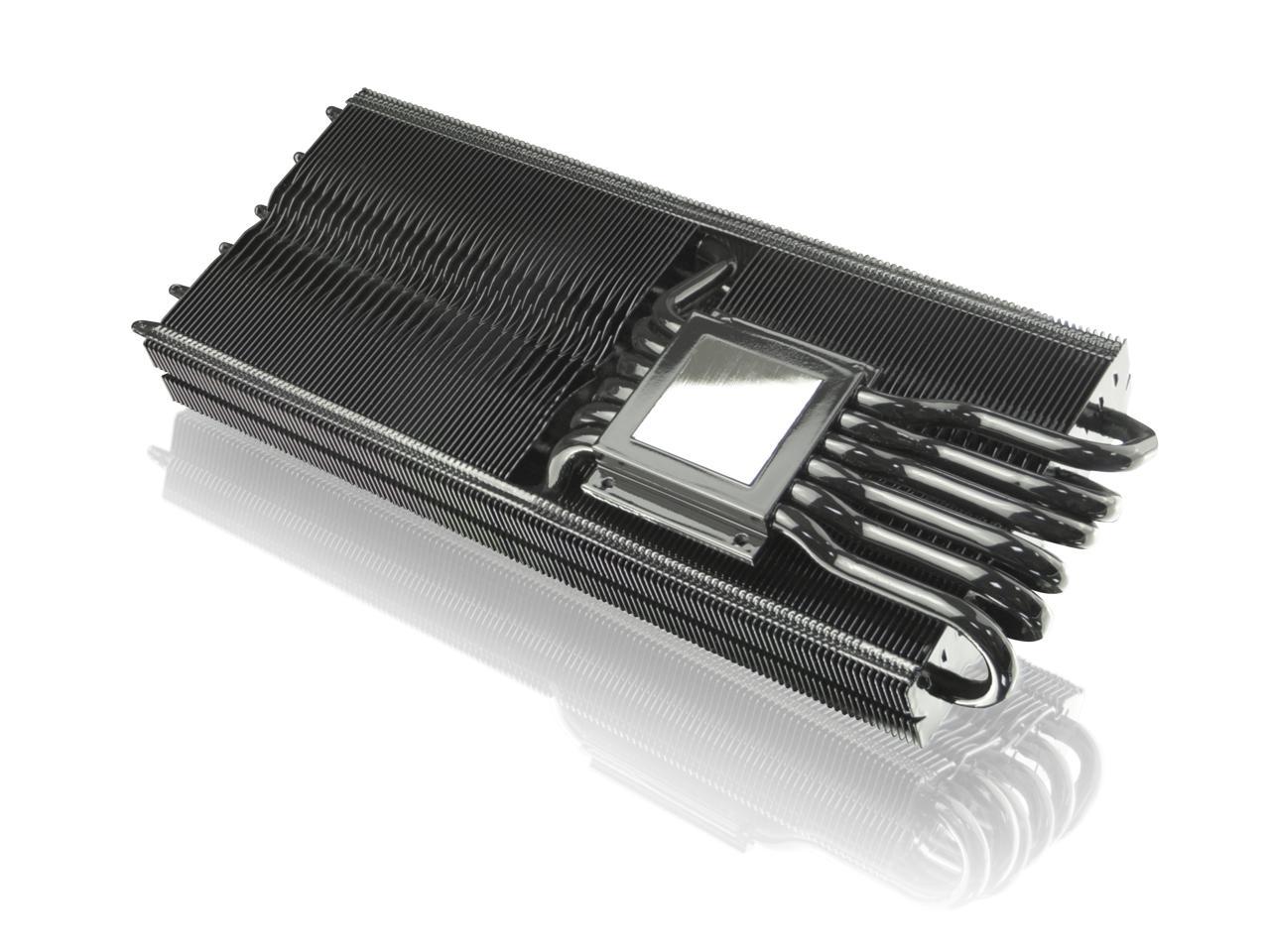 RAIJINTEK MORPHEUS VEGA - Refroidisseur VGA haut de gamme supérieur, caloduc 12 * 6 mm et 129 ailettes, revêtement entièrement noir, dissipateur thermique 26 RAM et 1 grand dissipateur thermique VRM