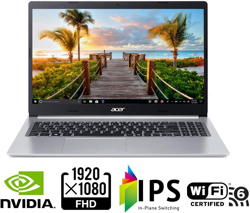 Acer Aspire 3, (remis a neuf, 3 mois de garantie) écran IPS Full HD de 15,6", processeur Core i5-10210U, NVIDIA GeForce MX250, 8 Go DDR4, SSD PCIe NVMe 512 Go,