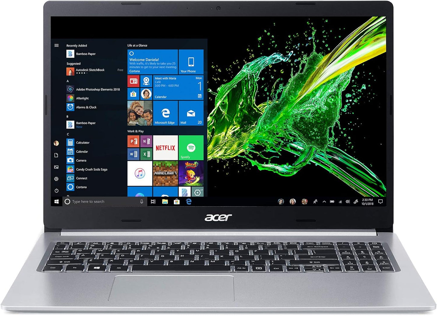 Acer Aspire 3, (remis a neuf, 3 mois de garantie) écran IPS Full HD de 15,6", processeur Core i5-10210U, NVIDIA GeForce MX250, 8 Go DDR4, SSD PCIe NVMe 512 Go,