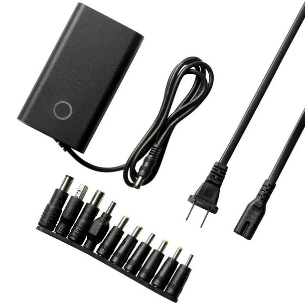 onn Adaptateur universel pour ordinateur portable 65 W, comprend 11 embouts (boite ouverte)