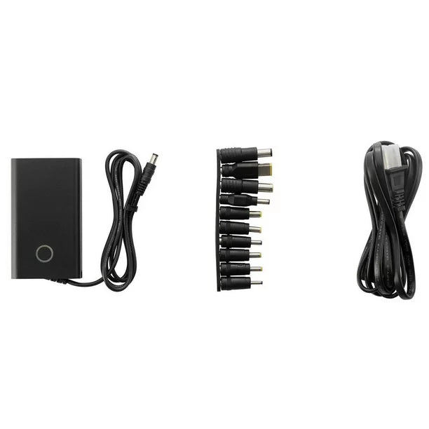 onn Adaptateur universel pour ordinateur portable 65 W, comprend 11 embouts (boite ouverte)