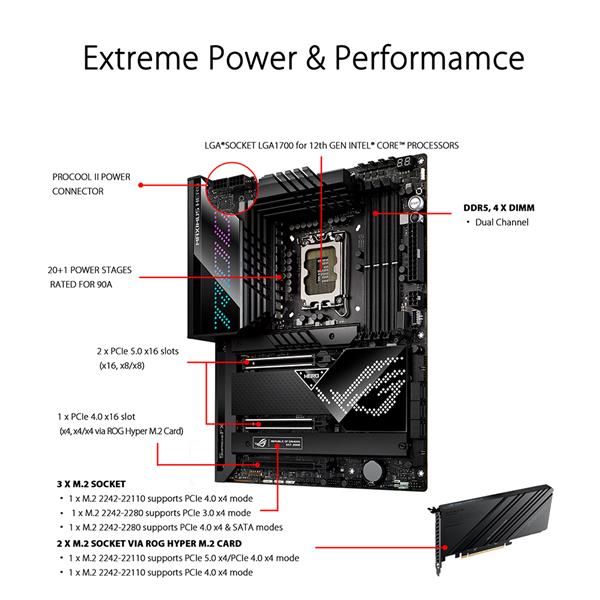 Asus Rog Maximus Hero Carte mère Intel Z690 Socket LGA 1700 ATX DDR4
