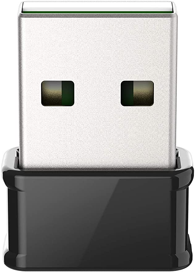 D-Link AC1300 MU-MIMO Adaptateur Nano USB Wi-Fi ultra mini (20,2 mm x 14,9 mm) double bande 2,4 G/5G sans fil pour PC ou ordinateur portable, Plug and Play, installation facile, mise à niveau de votre WiFi (DWA-181)