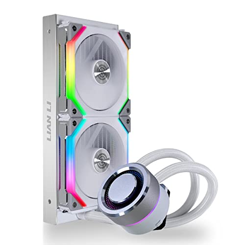 Lian Li GA-240SLA Galahad AIO UNI Fan SL Edition 240 Blanc – Ventilateur UNI SL120 Edition – GA240SLA.01 (avec support LGA 1700)