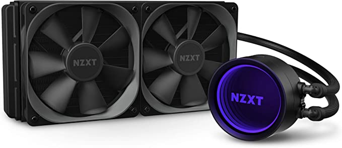 NZXT Kraken X63 280 mm - RL-KRX63-01 - Refroidisseur liquide AIO RGB CPU - Design miroir rotatif - Pompe améliorée - Alimenté par CAM V4 - Connecteur RVB - Ventilateurs de radiateur AER P 140 mm (2 inclus)