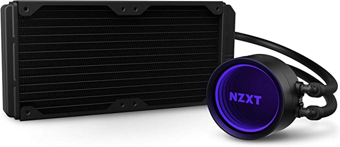 NZXT Kraken X63 280 mm - RL-KRX63-01 - Refroidisseur liquide AIO RGB CPU - Design miroir rotatif - Pompe améliorée - Alimenté par CAM V4 - Connecteur RVB - Ventilateurs de radiateur AER P 140 mm (2 inclus)
