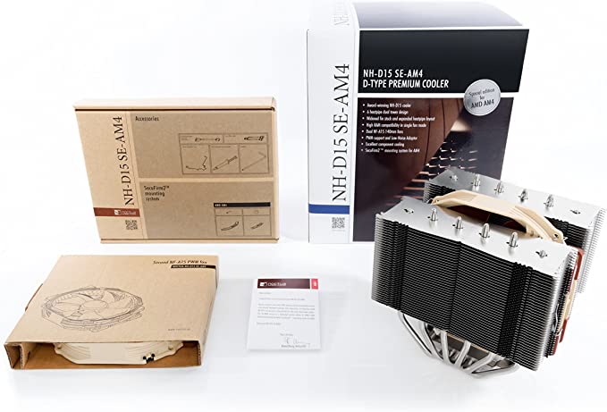 Noctua NH-D15 SE-AM4 Refroidisseur de processeur double tour pour AMD AM4 (marron)