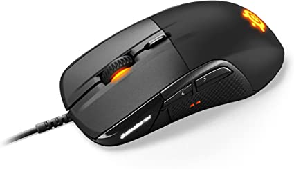 SteelSeries Rival 710 Souris de jeu – Capteur optique TrueMove3 16 000 CPI – Écran OLED – Alertes tactiles – Éclairage RVB