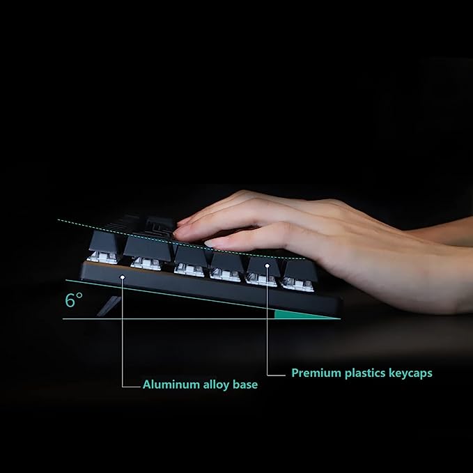 Clavier de jeu mécanique ergonomique, X-Bows Butterfly Layout Mech Keebs, USB-C filaire 80 % Ergo KB avec raccourcis clavier et rétroéclairé blanc pour ordinateur de bureau PC (Lite)