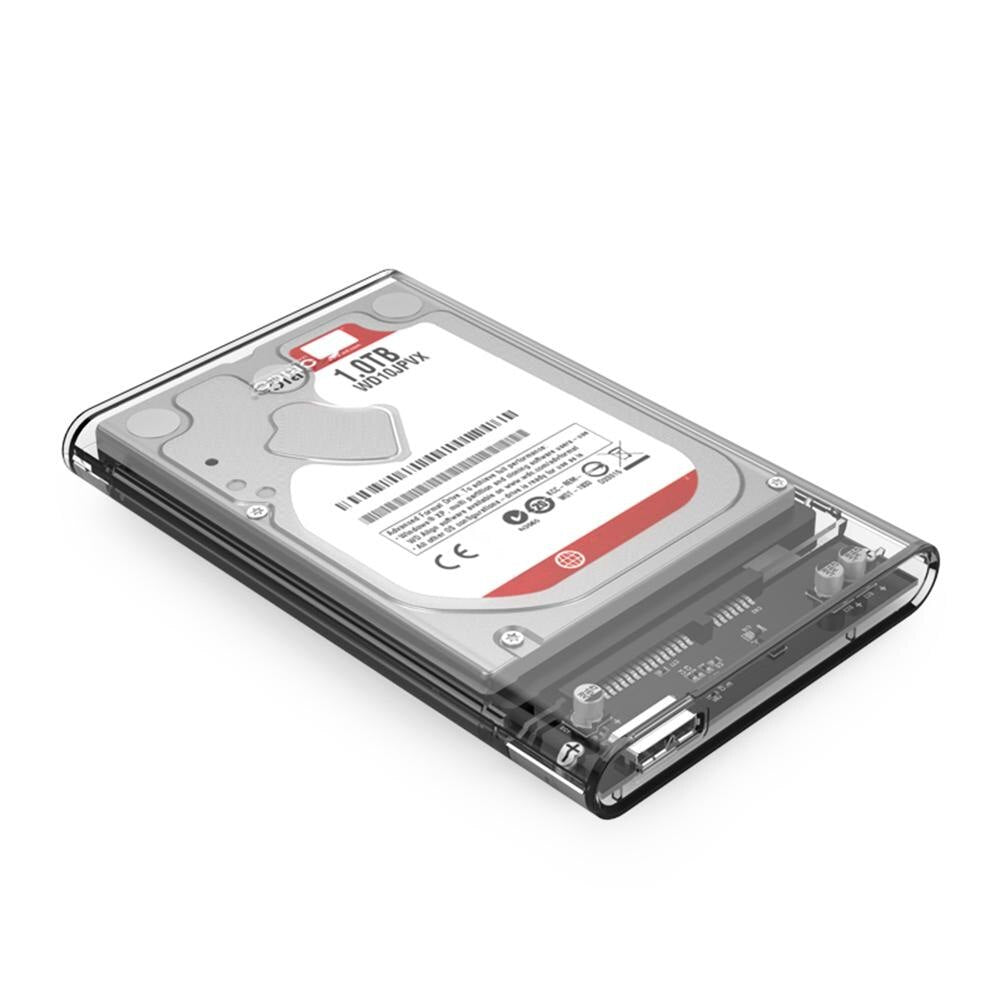ORICO 2139U3-CR Transparent 2,5 pouces SATA USB3.0 5Gbps HDD boîtier de
