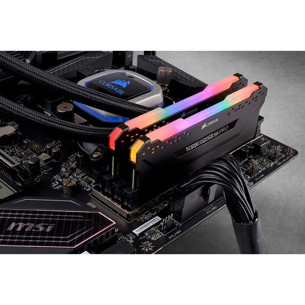 CORSAIR (VENGEANCE RGB PRO) - Barrettes de mémoire DDR4 de 32 Go (2 x 16 Go) à 3 600 MHz - CL18 - DIMM - noir