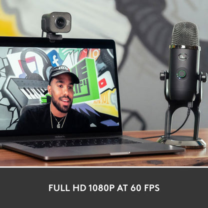 Caméra Web HD intégrale 1080p StreamCam Plus de Logitech - Graphite