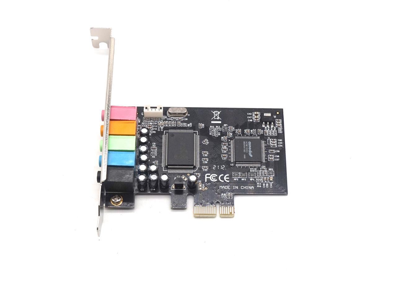 Carte son Weastlinks PCIE pci-express 5.1CH 5.1 canaux CMI8738 Chipset Interface Audio PCI-E 5.1 carte numérique stéréo carte son de bureau