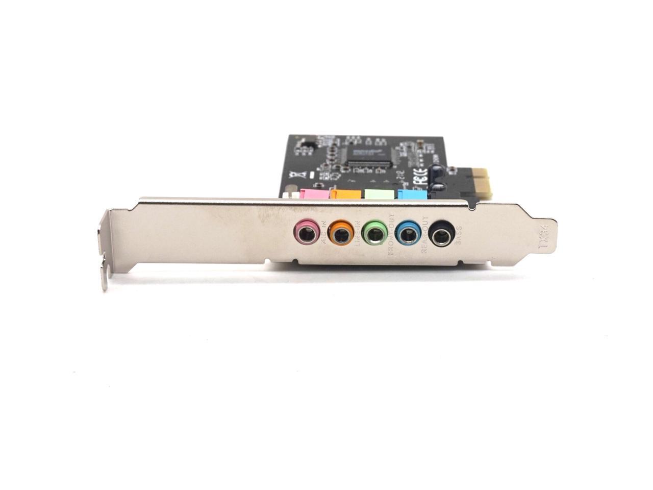 Carte son Weastlinks PCIE pci-express 5.1CH 5.1 canaux CMI8738 Chipset Interface Audio PCI-E 5.1 carte numérique stéréo carte son de bureau