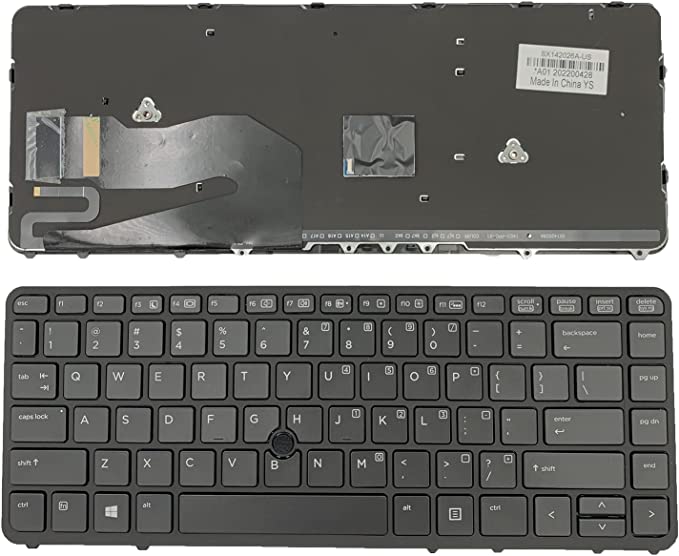 Clavier de rechange pour ordinateur portable HP EliteBook 840 G1 G2,850 G1 G2,740 G1 G2,745 G1 G2,745 G1 G2 Noir