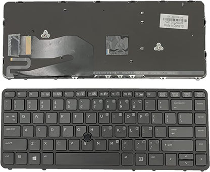 Clavier de rechange pour ordinateur portable HP EliteBook 840 G1 G2,850 G1 G2,740 G1 G2,745 G1 G2,745 G1 G2 Noir