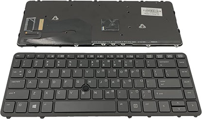Clavier de rechange pour ordinateur portable HP EliteBook 840 G1 G2,850 G1 G2,740 G1 G2,745 G1 G2,745 G1 G2 Noir