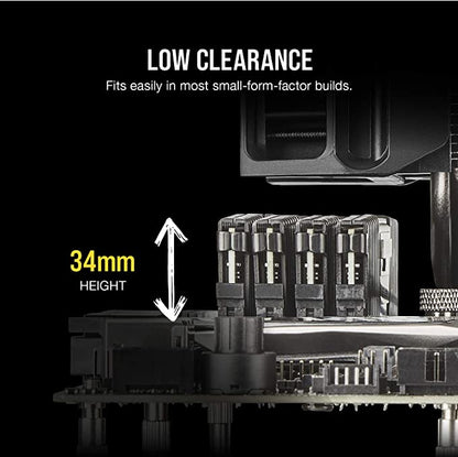 CORSAIR VENGEANCE LPX 32GB (2X16GB) DDR4 3200 (PC4-25600) C16 1.35V DESKTOP MEMORY - BLACK