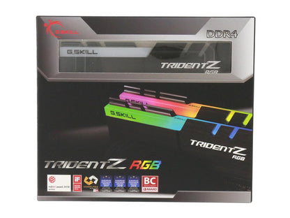 G.SKILL TridentZ RGB Series 64 Go (2 x 32 Go) 288 broches PC RAM DDR4 3600 (PC4 28800) Mémoire de bureau Modèle F4-3600C18D-64GTZR