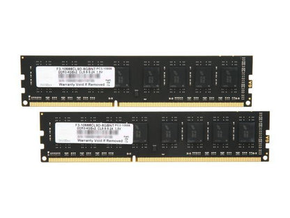 G.SKILL Value Series 8 Go (2 x 4 Go) DDR3 1333 (PC3 10666) Mémoire de bureau Modèle F3-10666CL9D-8GBNT