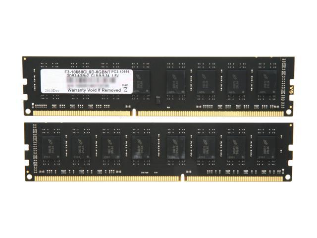 G.SKILL Value Series 8 Go (2 x 4 Go) DDR3 1333 (PC3 10666) Mémoire de bureau Modèle F3-10666CL9D-8GBNT