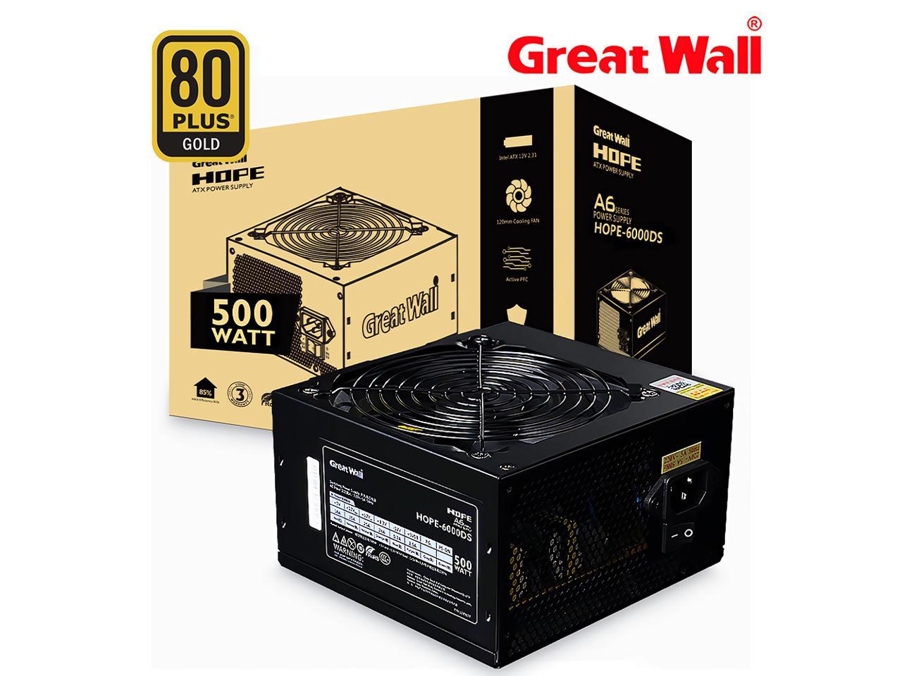 Great Wall – bloc d'alimentation HOPE-7000DS PC, 600w, PSU PFC, ventilateur silencieux, 120mm, ATX, alimentation pour ordinateur de jeu SATA 220v