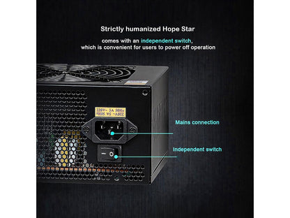 Great Wall – bloc d'alimentation HOPE-7000DS PC, 600w, PSU PFC, ventilateur silencieux, 120mm, ATX, alimentation pour ordinateur de jeu SATA 220v