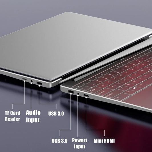 KUU – pc portable de jeux K1, écran IPS de 15.6 pouces, clavier rétroéclairé, déverrouillage par empreinte digitale, processeur Intel i5-5257U, 3.10GHz, SSD de 250 go