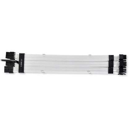 Lian Li Strimer Plus V2 Triple 8 broches (PW12-PV2) - Câble d'alimentation VGA RVB adressable (aucun contrôleur inclus) - pour connecteur GPU triple 8 broches pour ordinateur personnel, PW12-PV2 noir