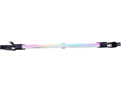 Lian Li Strimer Plus V2 24 broches (PW24-PV2) – Câble d'extension d'alimentation RVB adressable (contrôleur Strimer L-Connect 3.0 inclus) – pour connecteur de carte mère, PW24-PV2 noir