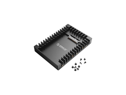 ORICO Plateau SSD 2,5 à 3,5 pouces Disque dur HDD Adaptateur SSD Convertisseur de baie de disque interne Kit de montage portable Plateau Caddy pour disque dur / SSD 7/9,5/12,5 mm 2,5 pouces avec interface SATA III (1125SS)