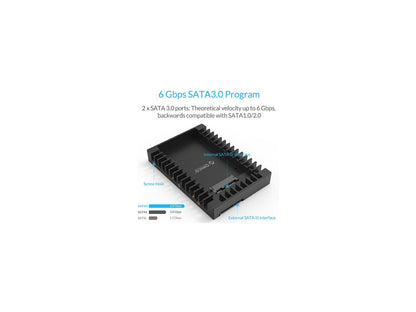 ORICO Plateau SSD 2,5 à 3,5 pouces Disque dur HDD Adaptateur SSD Convertisseur de baie de disque interne Kit de montage portable Plateau Caddy pour disque dur / SSD 7/9,5/12,5 mm 2,5 pouces avec interface SATA III (1125SS)