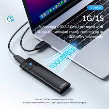 ORICO Boîtier SSD M.2 NVMe en aluminium, adaptateur USB C 10 Gbit/s sans outil, lecteur USB 3.2 M.2 NVMe, boîtier SSD externe compatible Thunderbolt 3, prend en charge 4 To 2230/2242 /2260/2280 PCIe M-Key SSD (pwm2-G2)