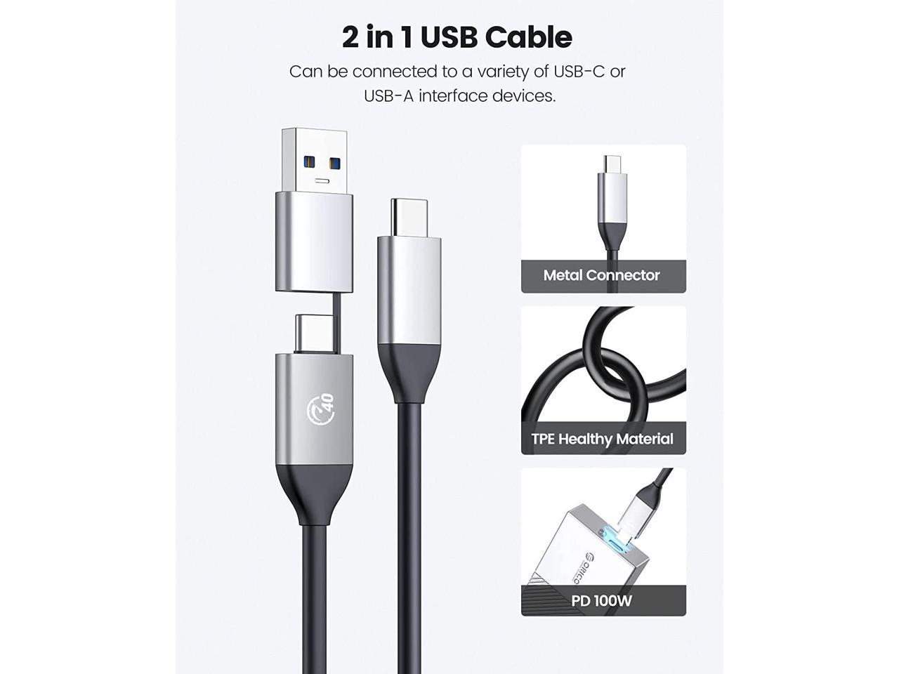 ORICO Boîtier USB 4.0 NVME (ORICO-M208C3-U4-GREY)