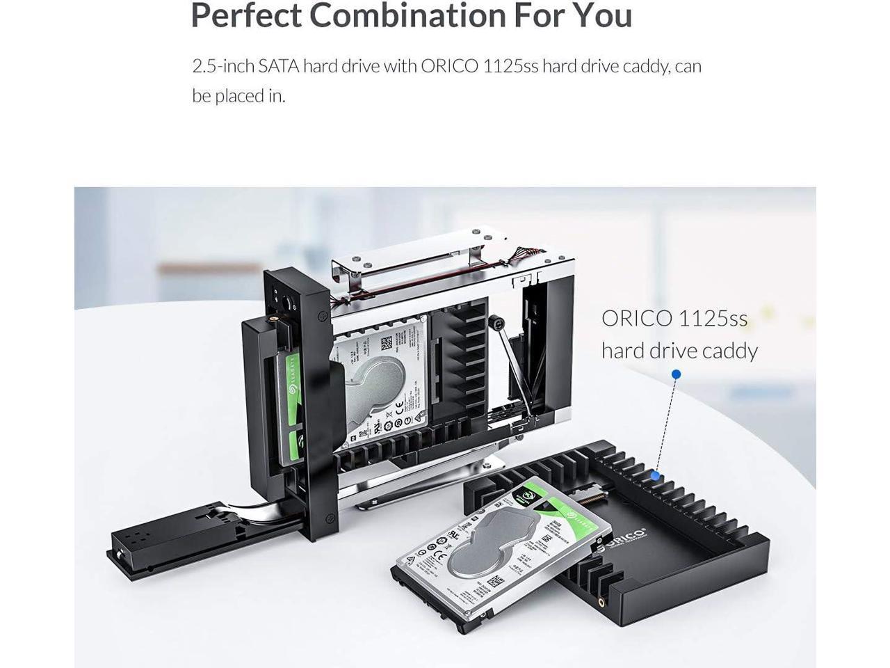 Tiroir disque dur 5.25 à 3.5 pouces (sata hdd hot swap rack)