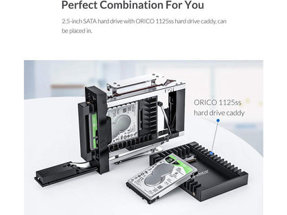 Tiroir disque dur 5.25 à 3.5 pouces (sata hdd hot swap rack)