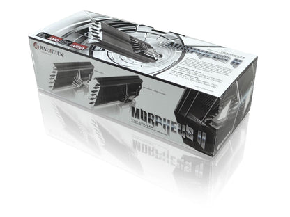 RAIJINTEK MORPHEUS VEGA - Refroidisseur VGA haut de gamme supérieur, caloduc 12 * 6 mm et 129 ailettes, revêtement entièrement noir, dissipateur thermique 26 RAM et 1 grand dissipateur thermique VRM