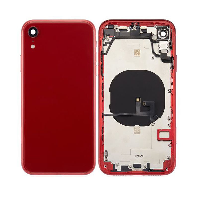Replacement Battery Back Rear Housing With Parts Compatible With Apple iPhone XR - Red