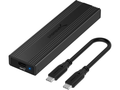 Sabrent Boîtier USB 3.2 Type-C sans outil pour M.2 PCIe NVMe et SSD SATA (EC-SNVE)