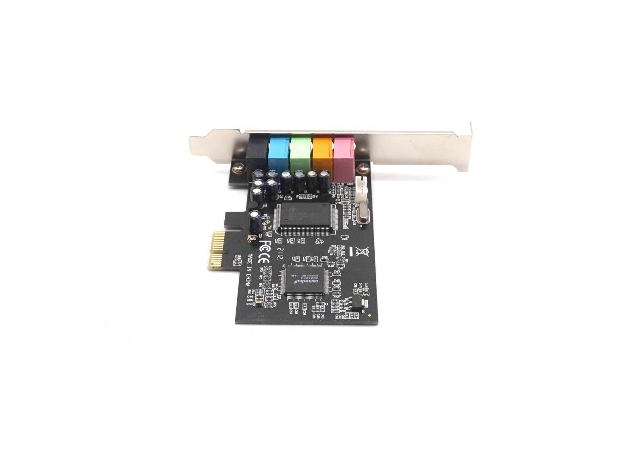 Weastlinks PCIE PCI-Express carte son 5.1CH 5.1 canaux CMI8738 Chipset Interface Audio PCI-E 5.1 carte numérique stéréo carte son de bureau