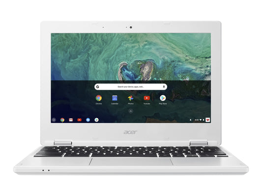 Acer Chromebook CB3-132-173X remis à neuf, écran IPS HD 11,6" 1366 x 768, INTEL X5-E8000 Quad Core, 4 Go DDR3, LECTEUR FLASH 32 Go, Bluetooth 4.0, WLAN AC, blanc, Google Chrome OS