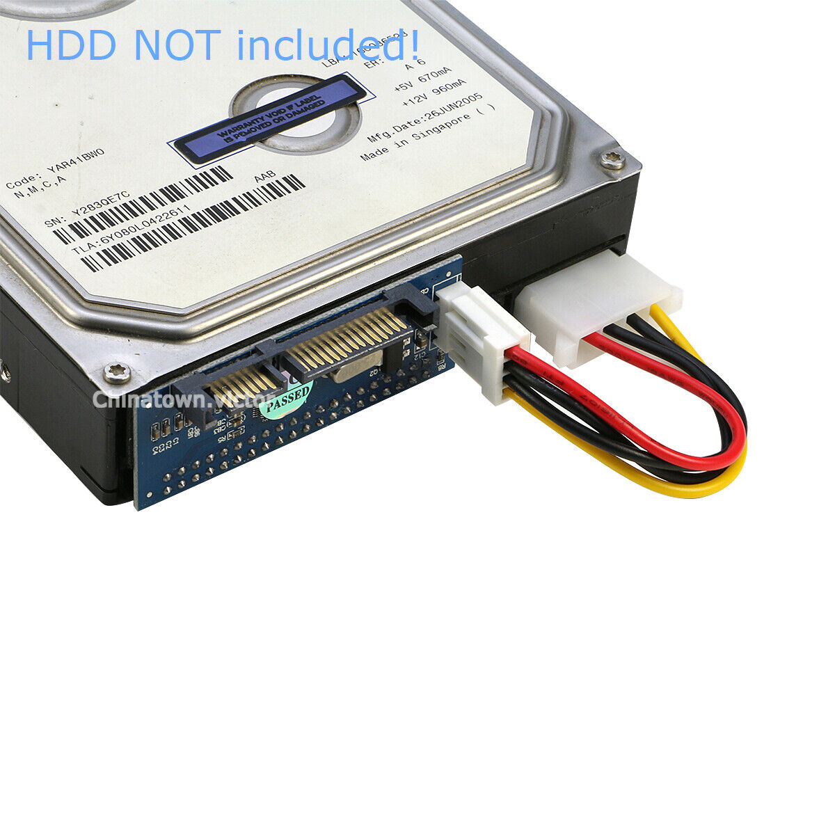 IDE vers SATA, 3.5 "IDE HDD disque dur vers SATA convertisseur adaptateur fr 3.5in PATA