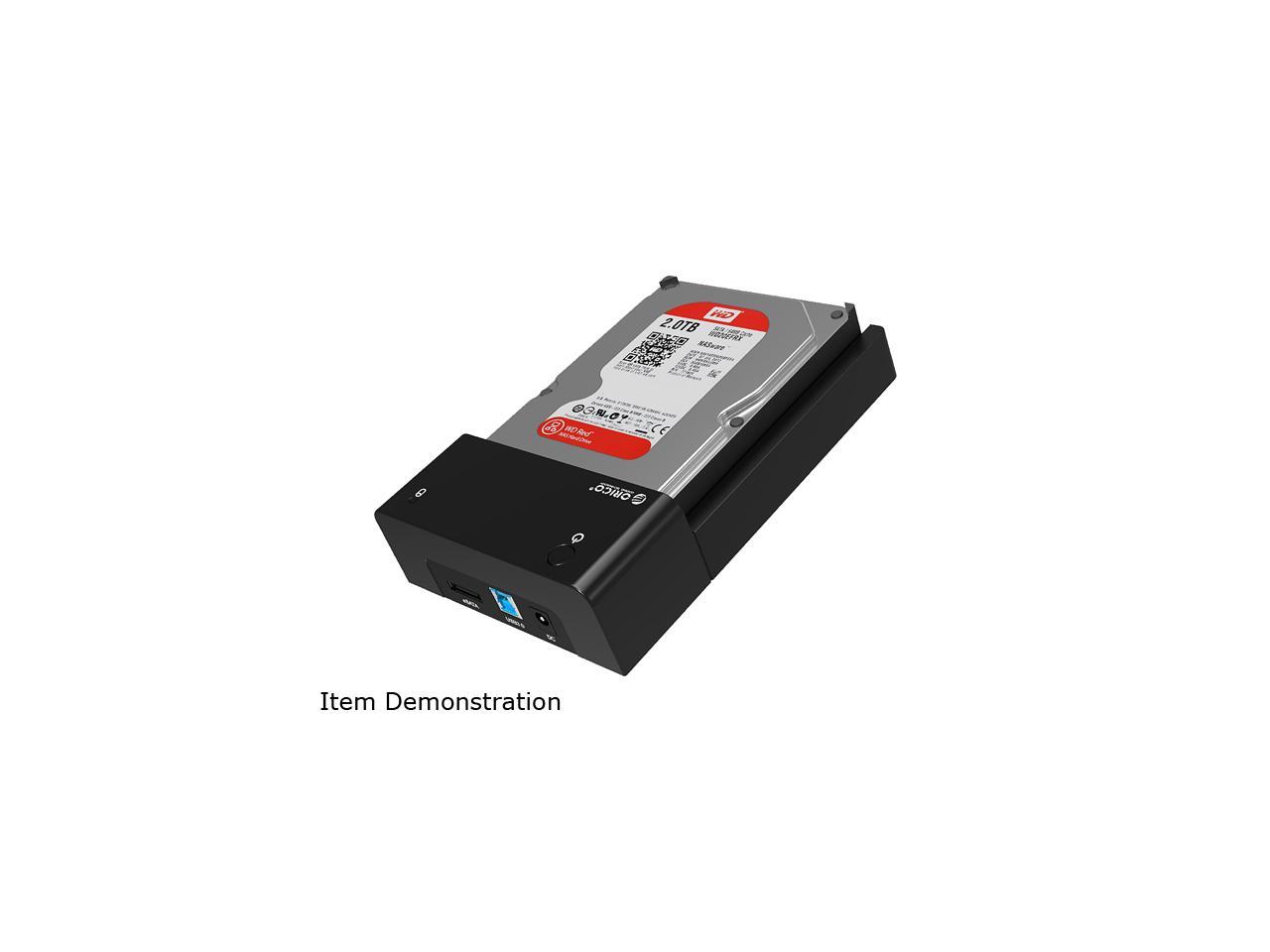 ORICO 6518SUS3 sans outil USB 3.0 & eSATA 2.5 "& 3.5" SATA disque dur Station d'accueil pour 2.5 pouces et 3.5 pouces HDD-noir