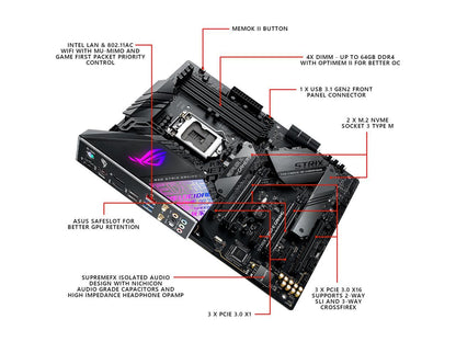 ASUS ROG Strix Z390-E Gaming LGA 1151 (série 300) Intel Z390 SATA 6 Gb/s ATX Intel Carte mère